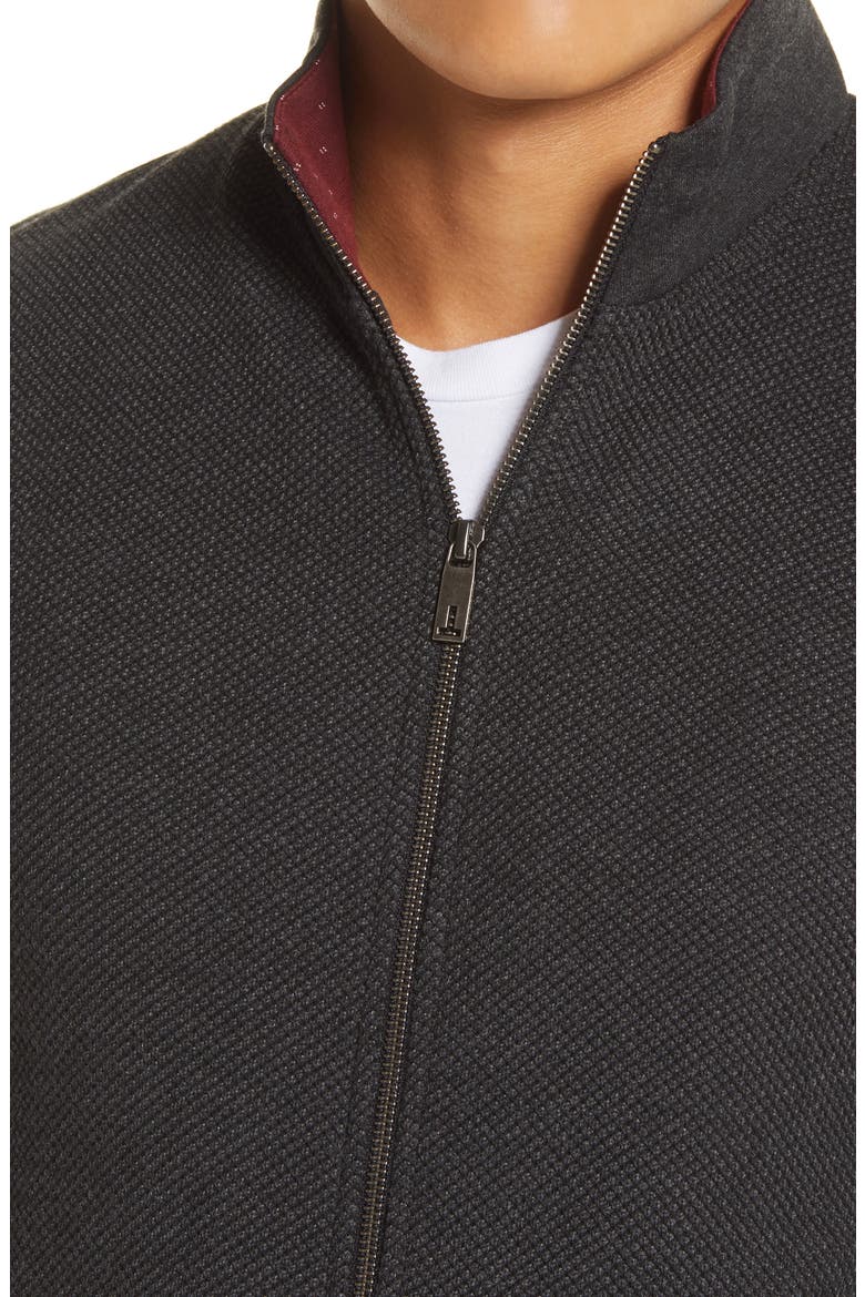 Bonfyre Slim Fit Knit Jacket, Alternate, color, CHARCOAL