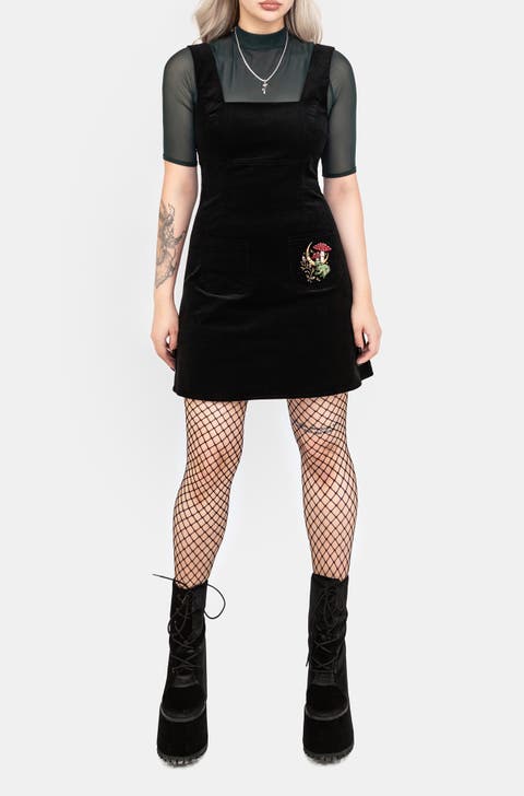 Swamplife Mini Pinafore Dress