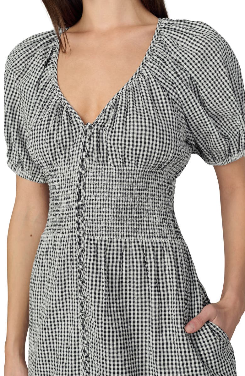 Joe's Jeans The Monet Gingham Dress, Alternate, color, Black/ White Gingham