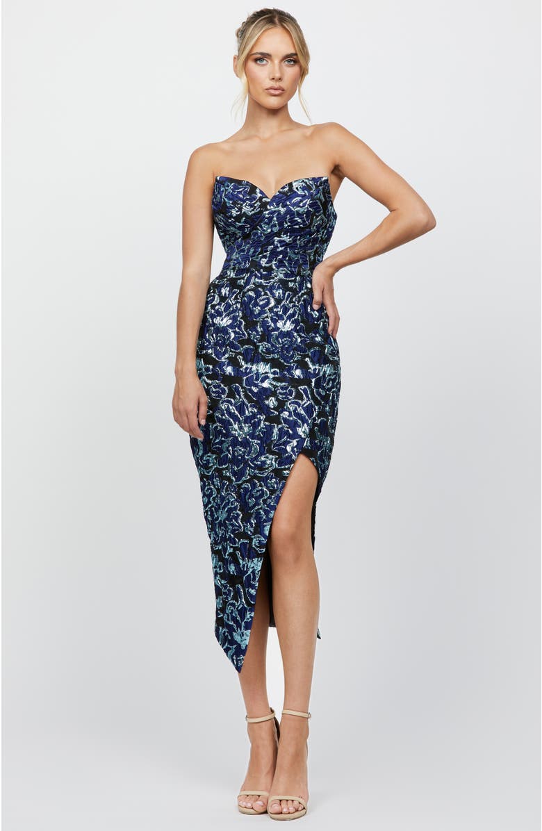 Bariano Jordana Jacquard Midi, Main, color, Blue
