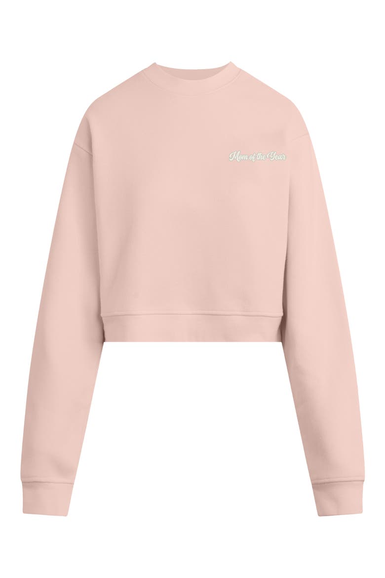 Mom of the Year French Terry Graphic Sweatshirt, Main, color, PALE PINK/ GARDENIA