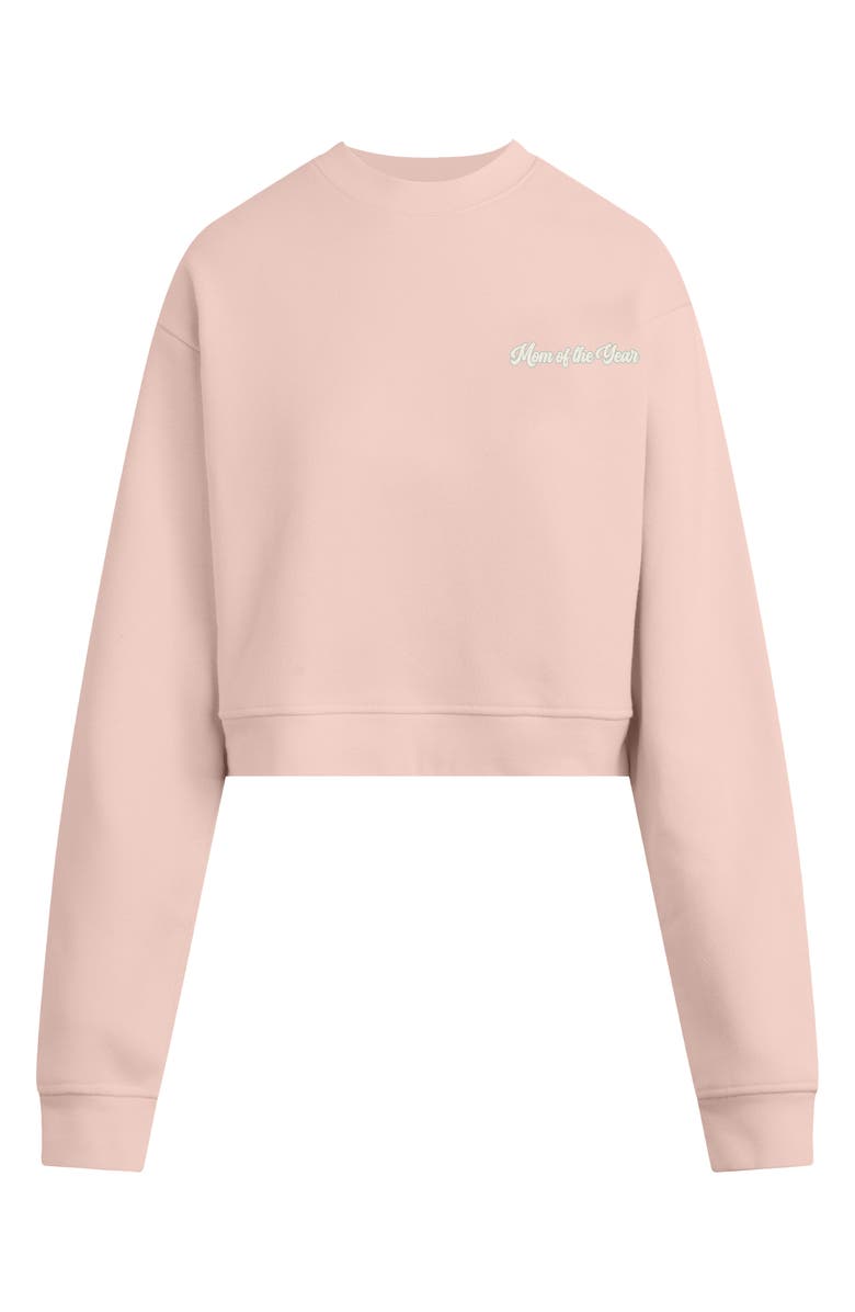 Favorite Daughter Mom of the Year French Terry Graphic Sweatshirt, Main, color, Pale Pink/ Gardenia