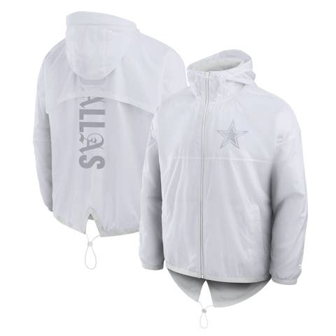 Men's Fanatics White Dallas Cowboys Type Play Down Full-Zip Jacket