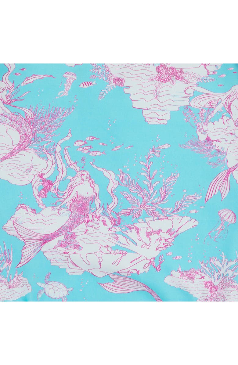 Hurley x LoveShackFancy Kids' Under the Sea One-Piece Rashguard Swmsuit, Alternate, color,