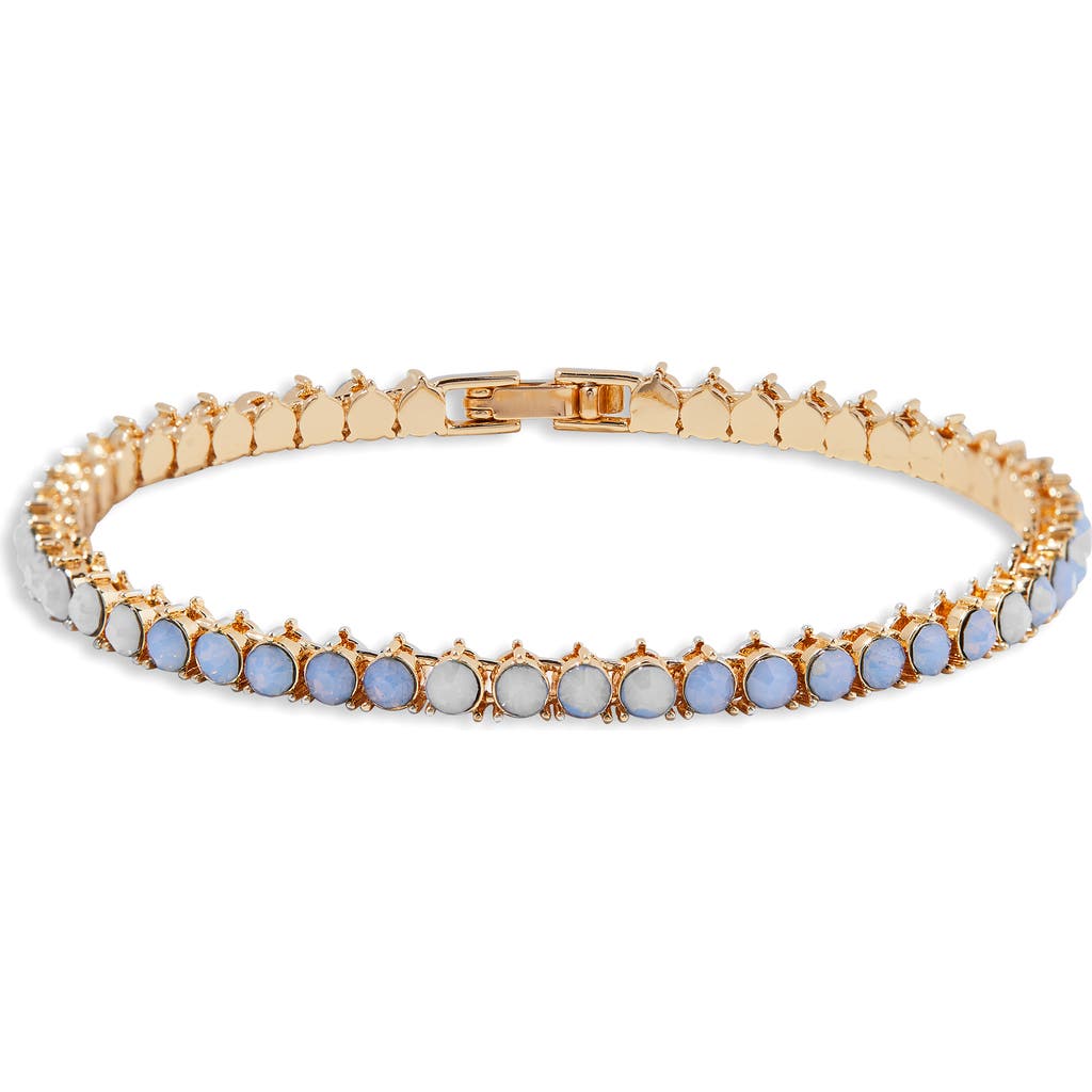 Brook and York Isabella Cubic Zirconia Blue Tennis Bracelet in Gold at Nordstrom
