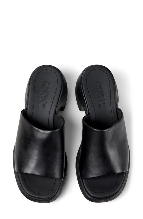 Camper Thelma Platform Slide Sandal In Black