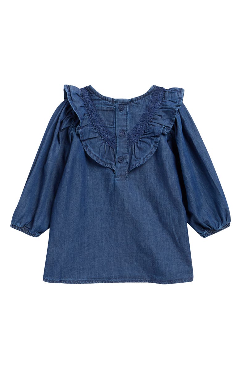 Levi's Wild West Ruffle Long Sleeve Dress & Bloomers Set, Alternate, color, Dark Wave