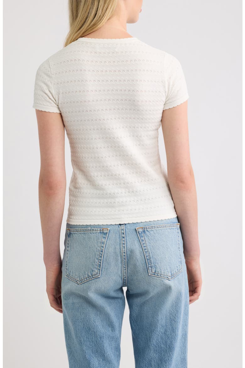 Lisandra Knit Top, Alternate, color, GISELE POINTELLE VINTAGE WHITE