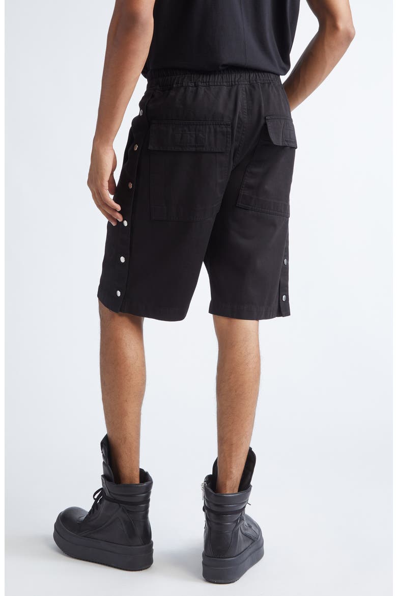 Pusher Cotton Shorts, Alternate, color, BLACK