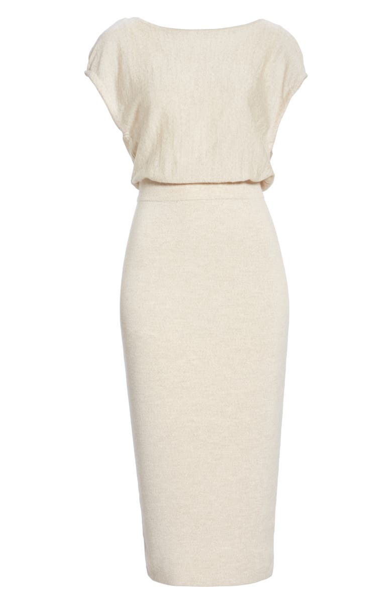 Alice + Olivia Shara Twist Back Blouson Dress, Alternate, color,