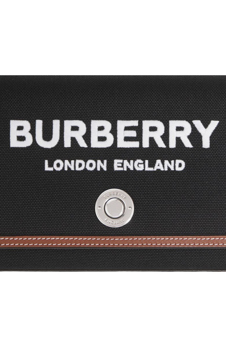 Burberry Small Hampshire Canvas Shoulder Bag, Alternate, color,