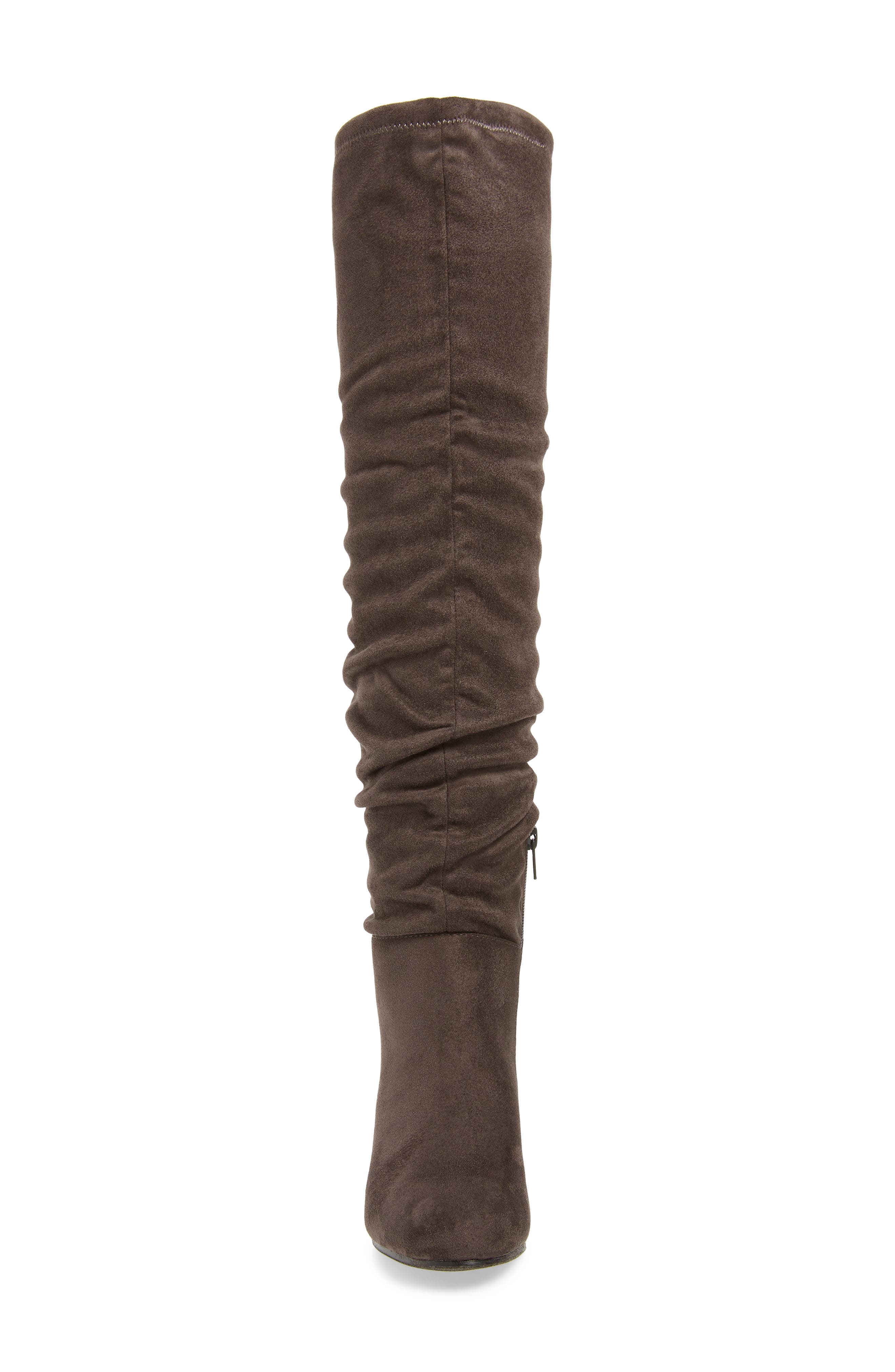 Uma Over the Knee Boot, Alternate, color, CHARCOAL SUEDE