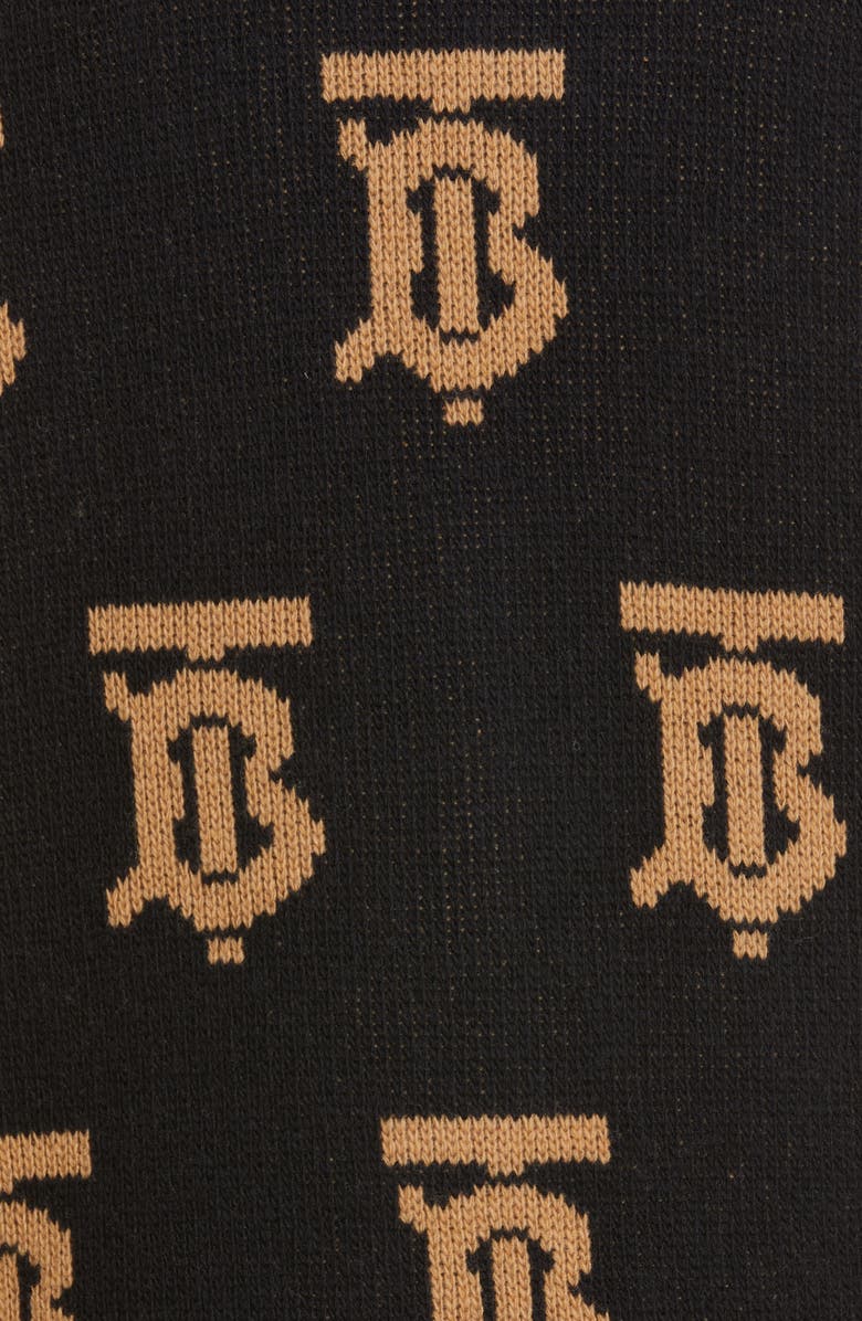 Burberry Nadine TB Monogram Wool Cardigan, Alternate, color, 