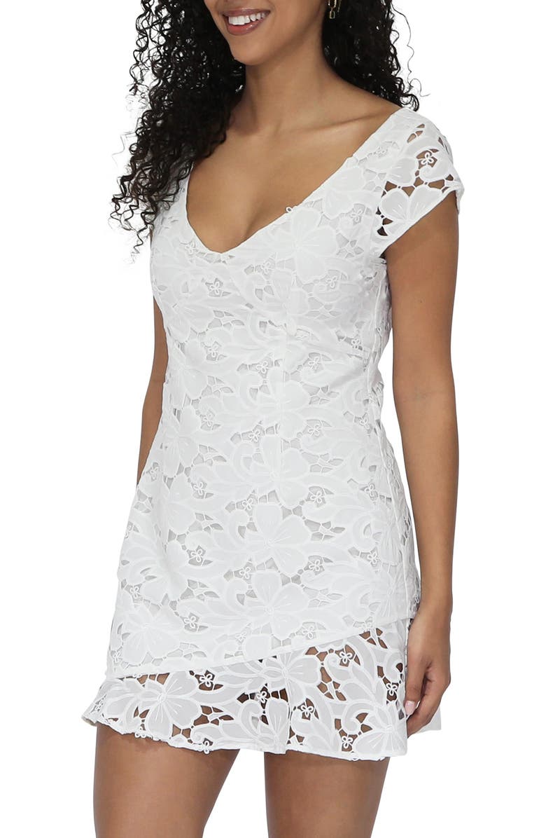 Belle & Bloom Drifting Slowly Minidress, Alternate, color, White