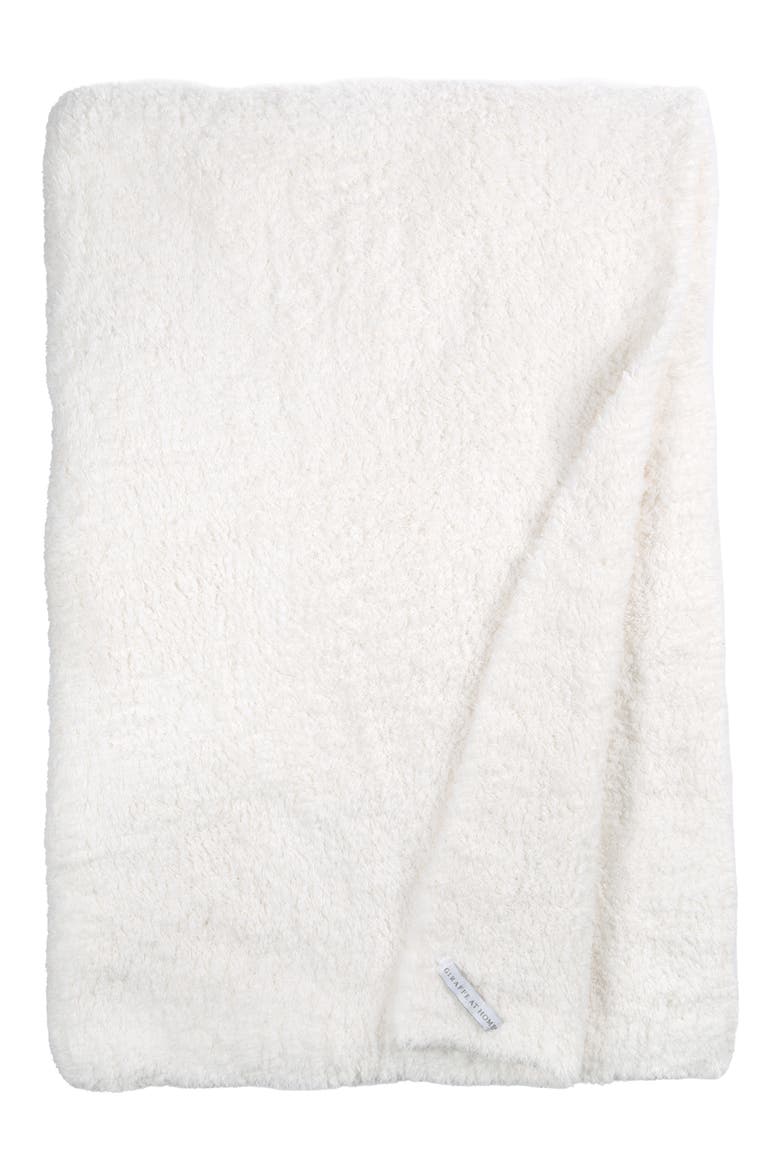 Plush Throw Blanket, Main, color, CREAM