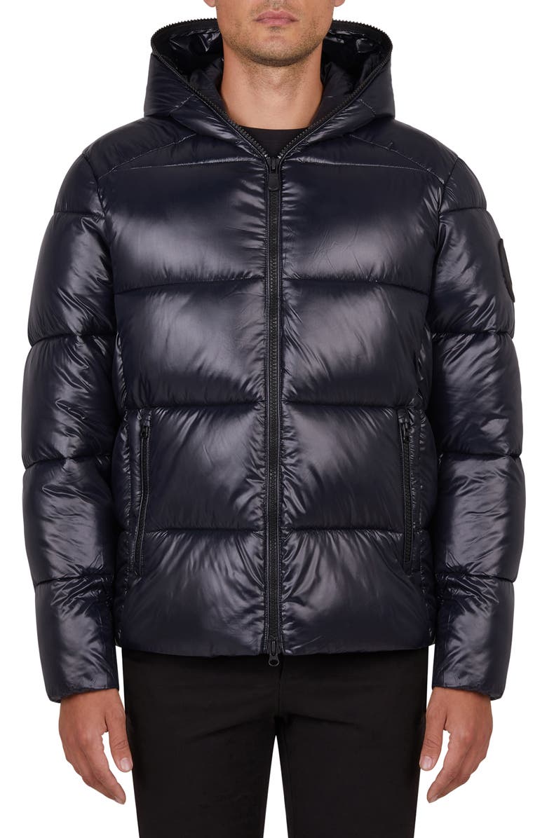 Save The Duck Luck Shine Hooded Puffer Coat, Main, color,
