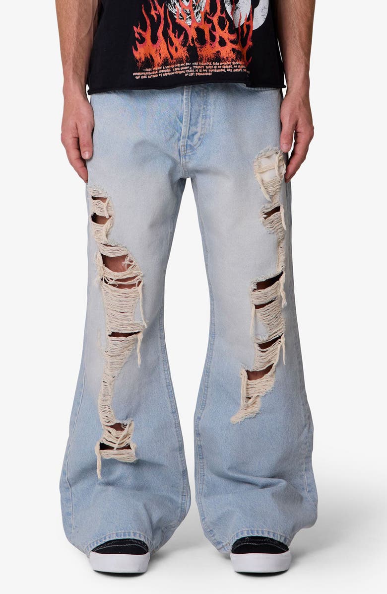 mnml Distressed Kick Flare Jeans, Main, color, 