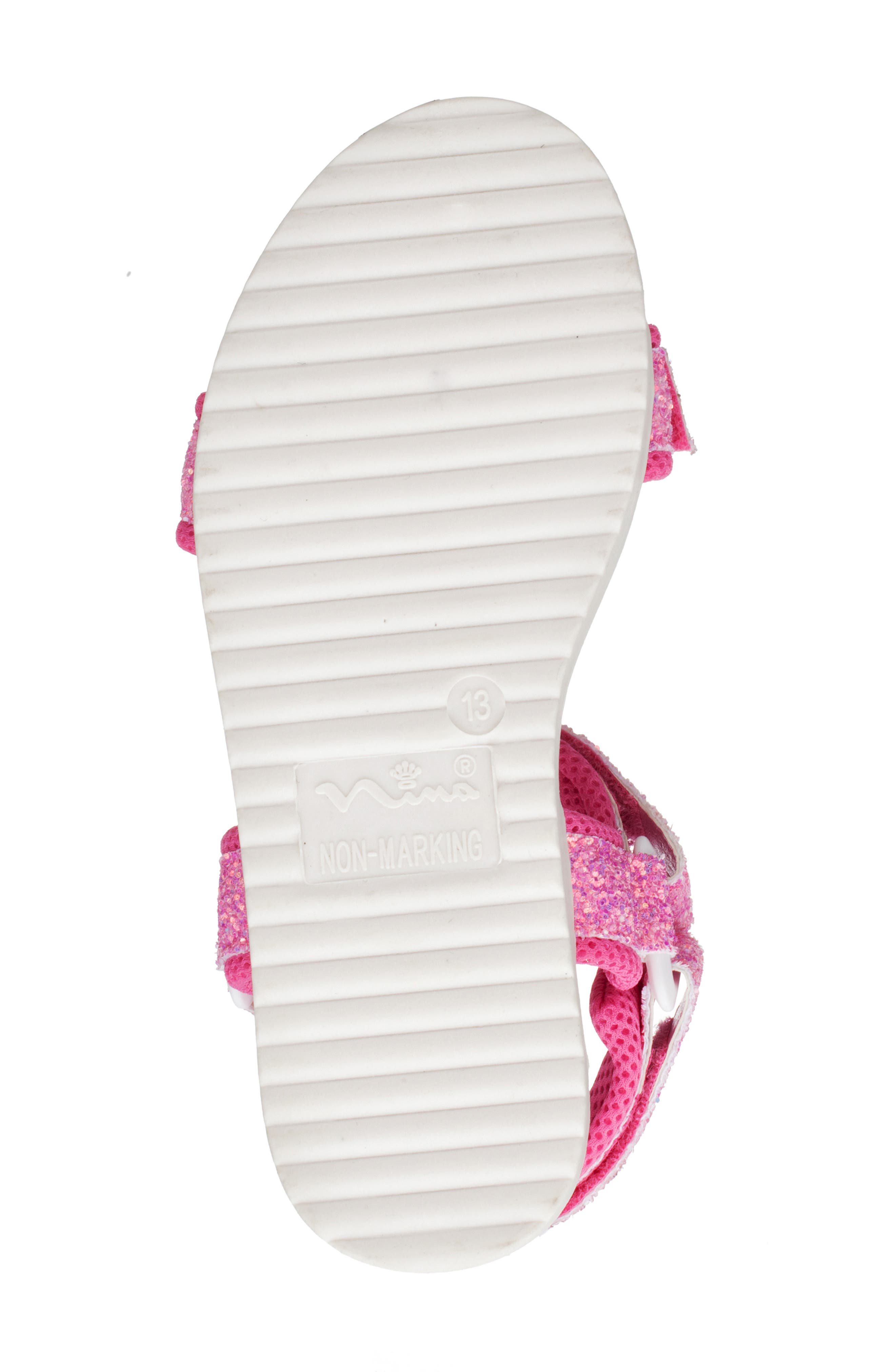 Nina Kids' Anjelita Sandal, Alternate, color, Pink Chunky Glitter