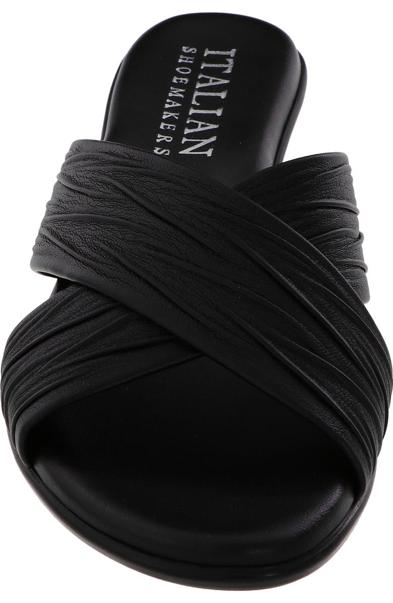 ITALIAN SHOEMAKERS Kenny Wedge Slide Sandal, Alternate, color, Black