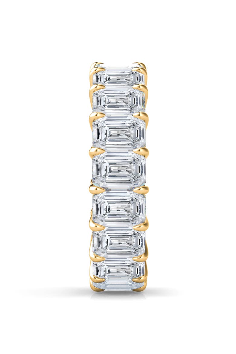 Emerald Cut Lab Created Diamond 18K Gold Eternity Band, Alternate, color, YELLOW GOLD