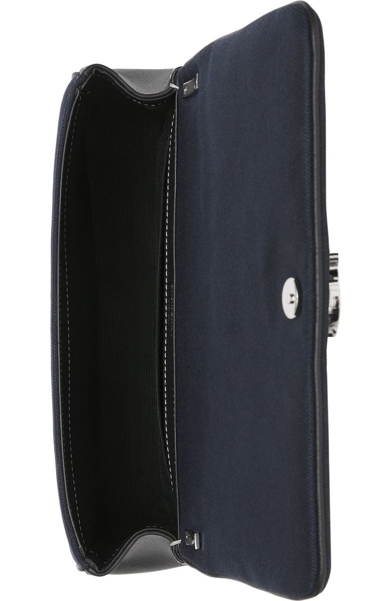 Burberry Small Lola Horseferry Logo Canvas Top Handle Bag, Alternate, color,