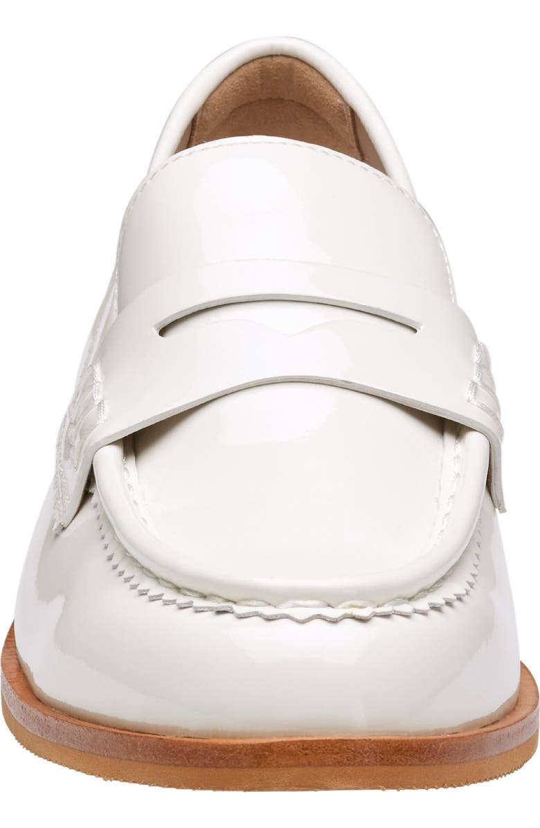 Johnston & Murphy Gillian Patent Leather Penny Loafer, Alternate, color, White Patent Leather