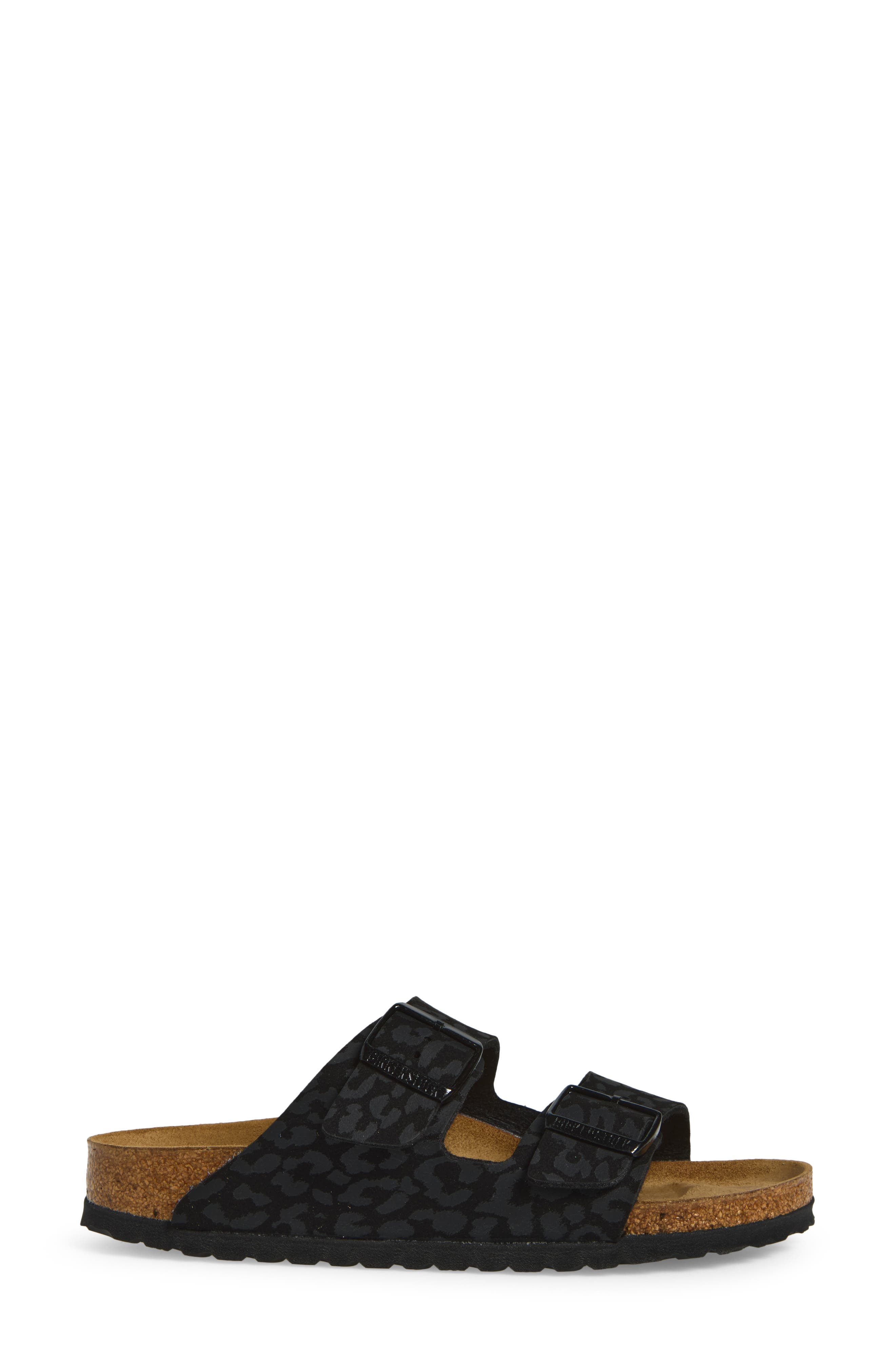 Arizona Slide Sandal, Alternate, color, BLACK LEOPARD