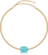 Ettika Turquoise Pendant Bead Necklace