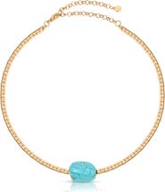 Ettika Turquoise Pendant Bead Necklace
