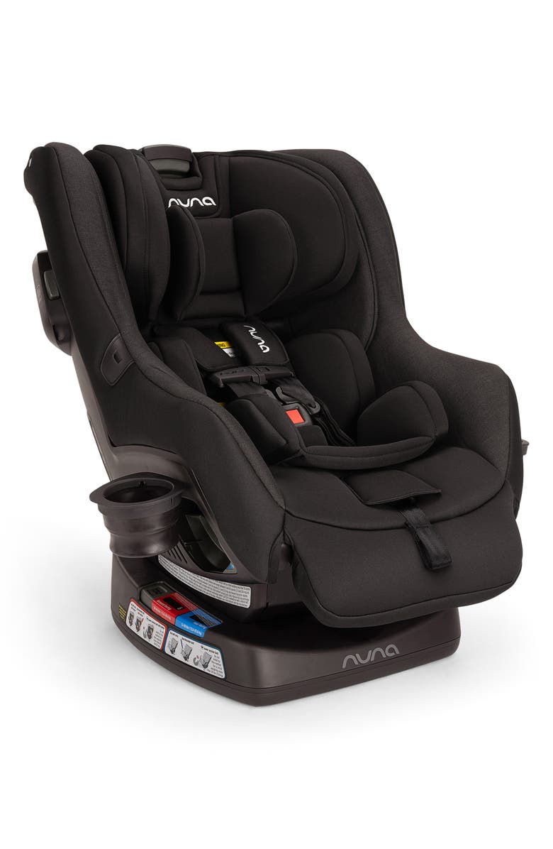 Nuna RAVA<sup>™</sup> Flame Retardant–Free Convertible Car Seat, Main, color, Caviar