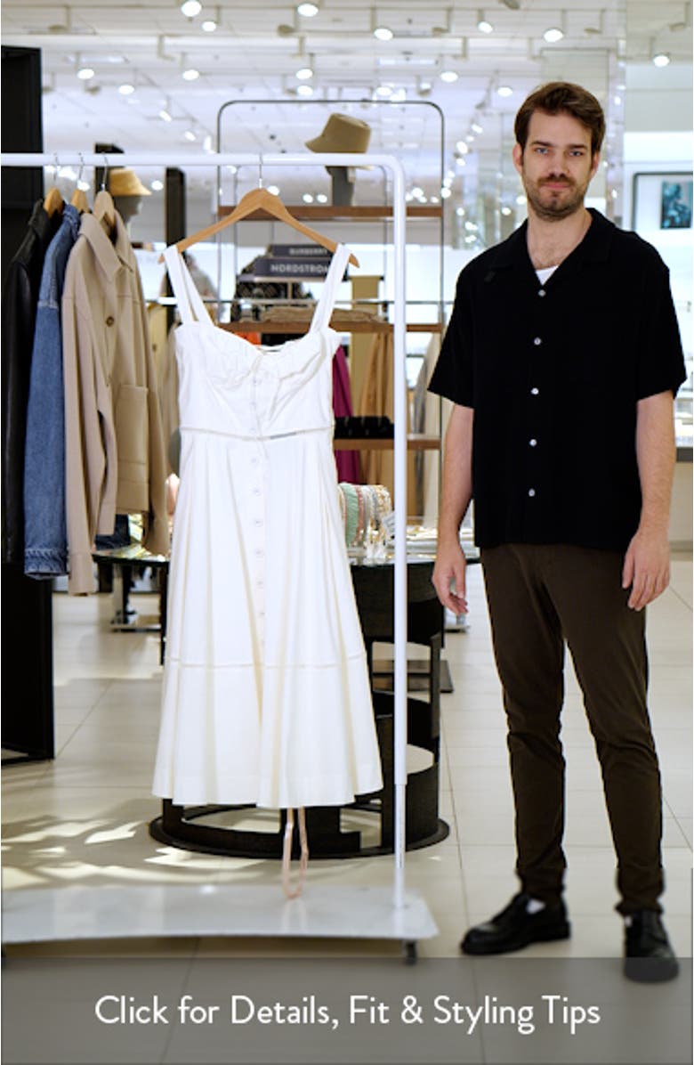 Chiarina Stretch Cotton Midi Sundress, sales video thumbnail