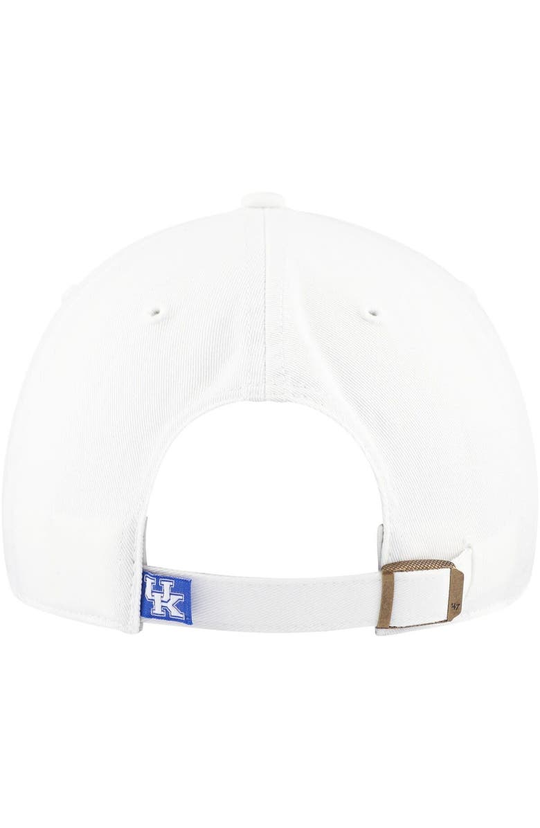 '47 Women's '47 White Kentucky Wildcats Sidney Clean Up Adjustable Hat, Alternate, color, 