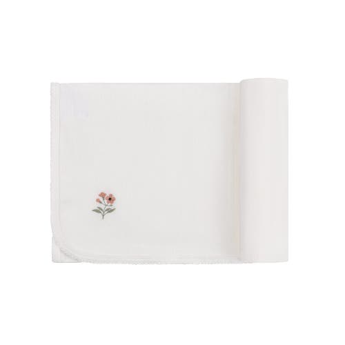 Ely's & Co. Velour Pocket Full Of Flowers Collection In Ivory/pink