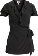 Anne Klein Ruffle Wrap Top