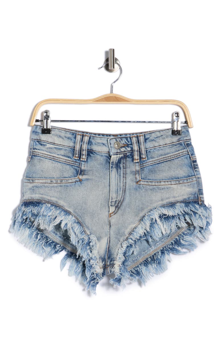 Isabel Marant Étoile Eneidao Cutoff Denim Shorts, Alternate, color, Light Blue