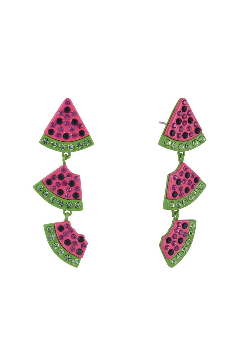 Hallmark Watermelon Linear Earrings, Main, color, Pink
