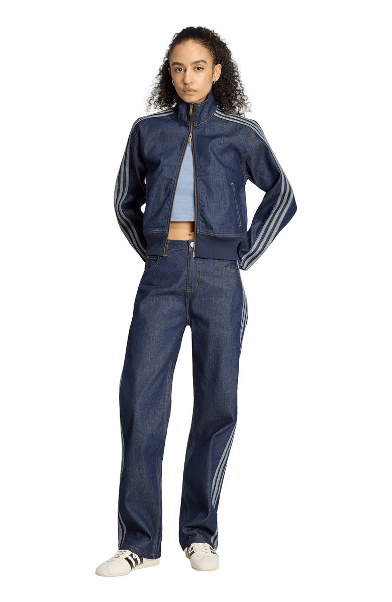adidas Originals Straight Leg Jeans, Alternate, color, Indigo Denim