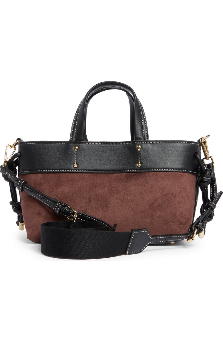Steve Madden Clea Crossbody Bag, Alternate, color, Suede Chocolate