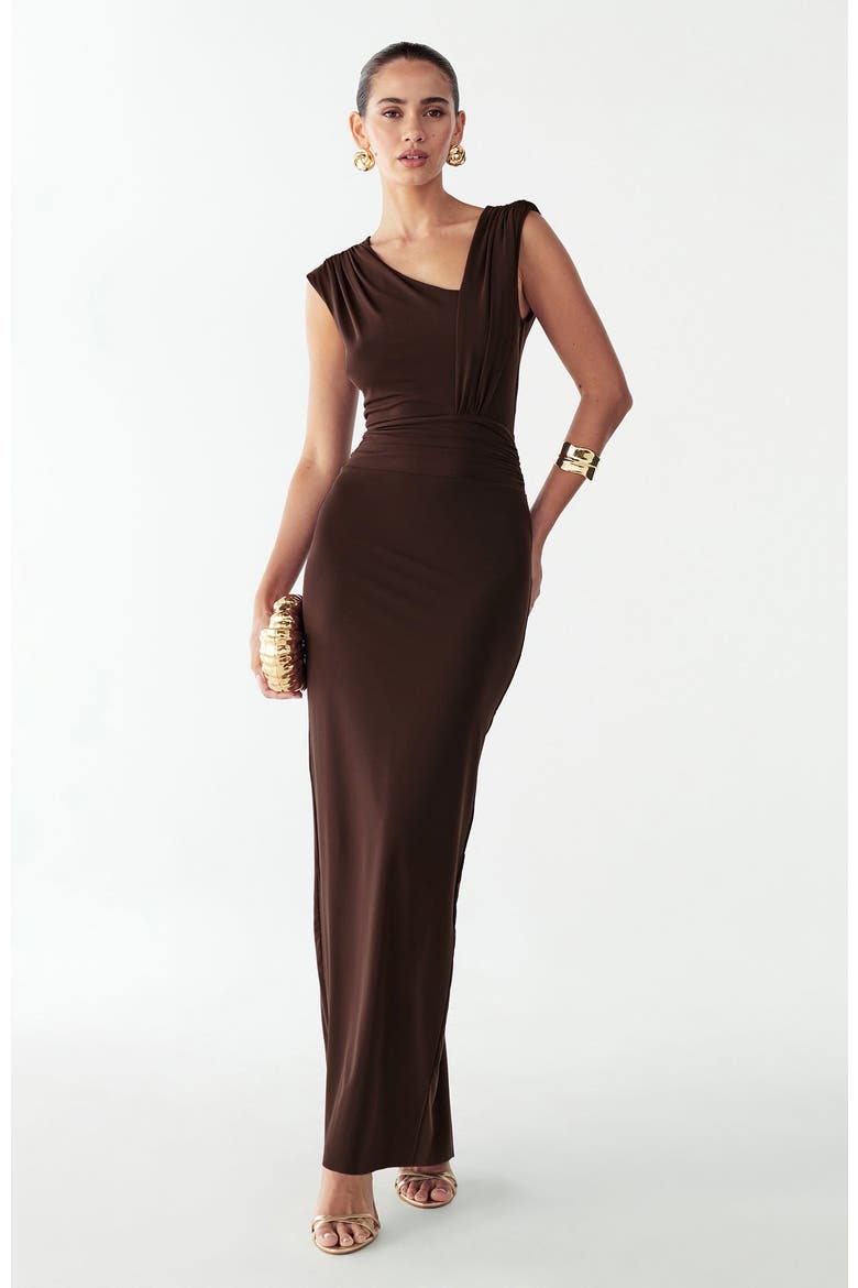 Tima Maxi Dress, Main, color, Chocolate