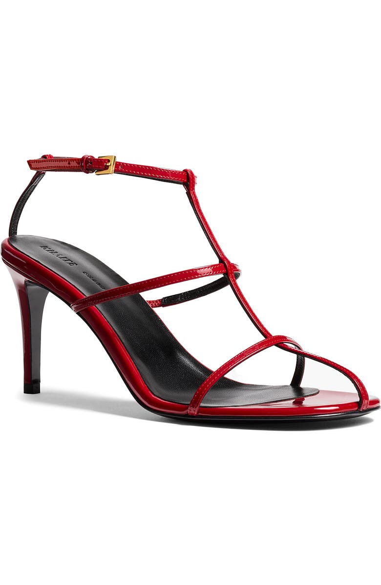 Khaite Cage Sandal, Main, color, Fire Red