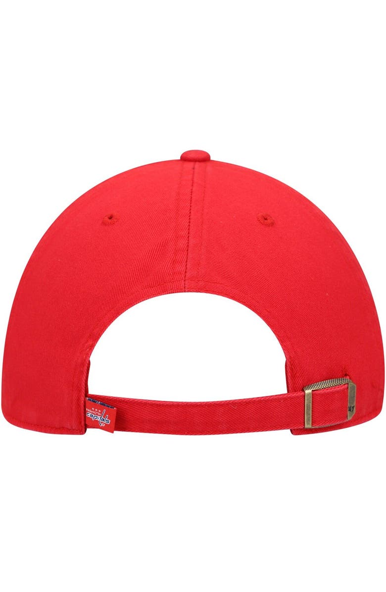 '47 Men's '47 Red Washington Capitals Team Clean Up Adjustable Hat, Alternate, color, 