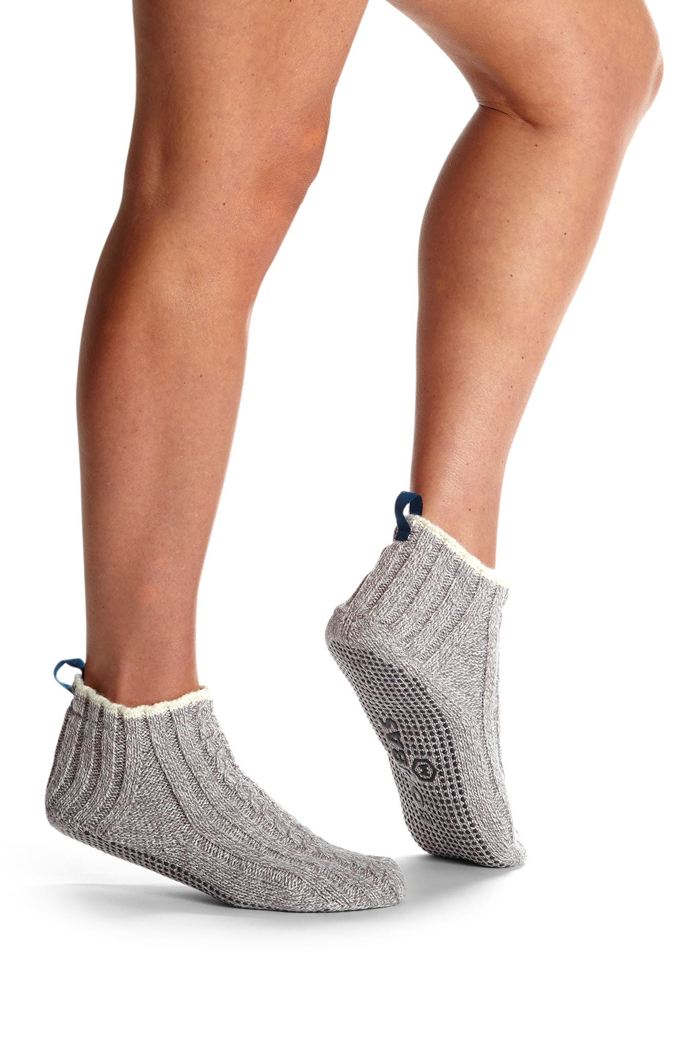 Bombas Cable Knit Gripper Slippers, Alternate, color, 