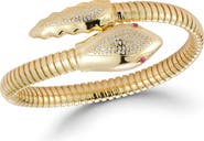 CHLOE AND MADISON Pavé CZ Snake Coil Wrap Bracelet