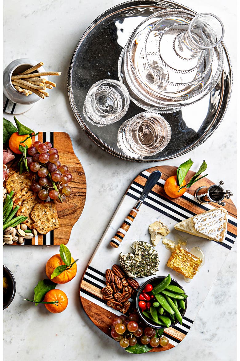 Graham Serving Tray, Alternate, color, SILVER