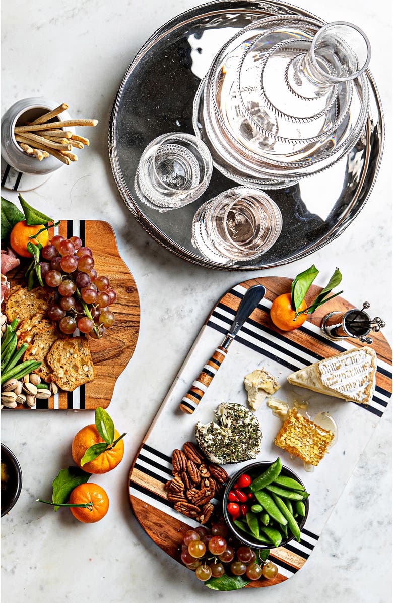 Juliska Graham Serving Tray, Alternate, color, Silver