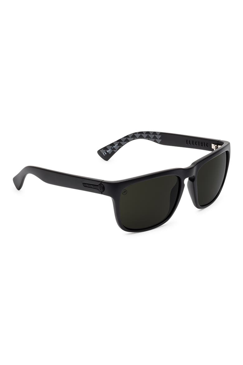 x Jason Momoa Knoxville Polarized Keyhole Sunglasses, Alternate, color, MATTE BLACK/ GREY POLAR