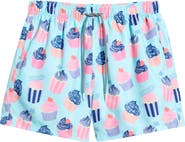 Boardies Celebrations Cupcake Print Mid Length Swim Trunks