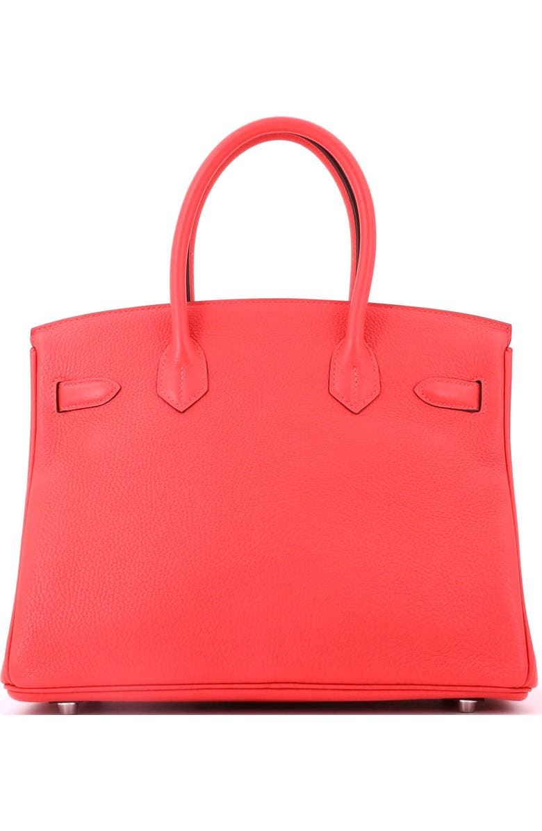 Pre-Owned Hermes Birkin Handbag Red Togo with Palladium Hardware 30, Alternate, color, Rouge Pivoine
