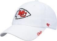 '47 Women's '47 White Kansas City Chiefs Miata Clean Up Logo Adjustable Hat