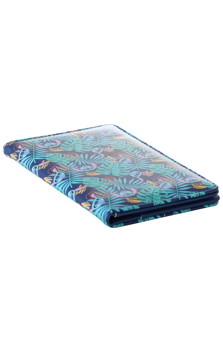 Disney Navy Hawaiian Print Passport Holder, Alternate, color, Blue